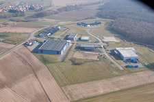 Eschbach im Bundesland Bas-Rhin, Frankreich aus der Drohnenperspektive