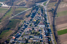 Bischwiller im Bundesland Bas-Rhin, Frankreich aus der Vogelperspektive