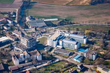 Schrägluftbild von Ortsverwaltung Kork in Kehl im Bundesland Baden-Württemberg, Deutschland