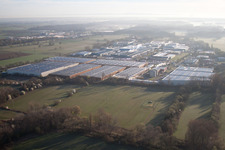 Drohnenbild von Landau in der Pfalz im Bundesland Rheinland-Pfalz, Deutschland