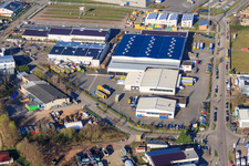 Luftbild von Barth Spedition GmbH im Ortsteil Minderslachen in Kandel im Bundesland Rheinland-Pfalz, Deutschland