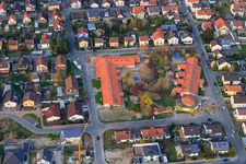 Kindergarten Albertino in der Albert-Schweitzer-Straße und Kindergarten Schwalbennest in der Marienstraße in Jockgrim im Bundesland Rheinland-Pfalz, Deutschland
