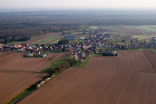 Schleithal im Bundesland Bas-Rhin, Frankreich aus der Luft