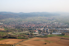Luftbild von Wissembourg von Südosten im Bundesland Bas-Rhin, Frankreich