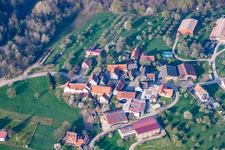 Lembach im Bundesland Bas-Rhin, Frankreich aus der Vogelperspektive