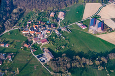 Drohnenaufname von Lembach im Bundesland Bas-Rhin, Frankreich