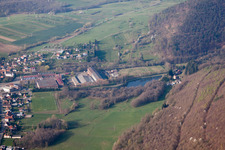Oberbronn im Bundesland Bas-Rhin, Frankreich aus der Vogelperspektive