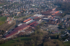 Reichshoffen im Bundesland Bas-Rhin, Frankreich aus der Luft