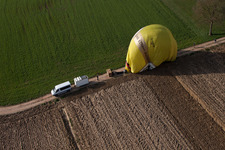 Gunstett im Bundesland Bas-Rhin, Frankreich aus der Luft betrachtet