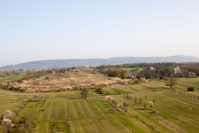 Drohnenaufname von Gunstett im Bundesland Bas-Rhin, Frankreich