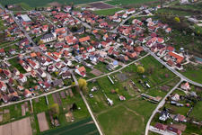 Dorf - Ansicht im Ortsteil Queienfeld in Grabfeld im Bundesland Thüringen, Deutschland