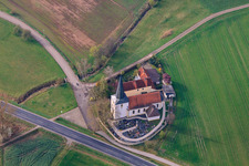 St. Nikolaus an der B279 im Ortsteil Obereßfeld in Sulzdorf an der Lederhecke im Bundesland Bayern, Deutschland
