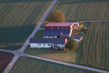 Luftaufnahme von Billigheim-Ingenheim im Bundesland Rheinland-Pfalz, Deutschland