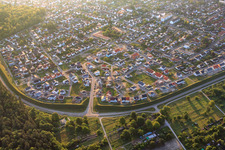 Vogelring am Morgen in Jockgrim im Bundesland Rheinland-Pfalz, Deutschland
