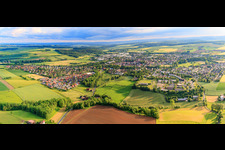 Luftbild von Stadtpanorama aus Nordosten in Brakel im Bundesland Nordrhein-Westfalen, Deutschland
