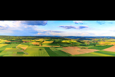 Felder und Wälder in Brakel im Bundesland Nordrhein-Westfalen, Deutschland