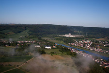 Luftaufnahme von Ortsteil Würgassen in Beverungen im Bundesland Nordrhein-Westfalen, Deutschland
