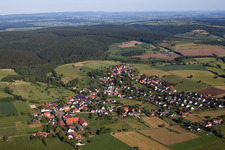 Dorf - Ansicht von Bosseborn in Höxter im Bundesland Nordrhein-Westfalen, Deutschland