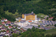 Klinikgelände des Klinikum Weser-Egge - St. Ansgar Krankenhaus Höxter in Höxter - NRW im Bundesland Nordrhein-Westfalen, Deutschland