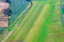Luftaufnahme von Flugplatz Schweinfurt Süd EDFS in Gochsheim im Bundesland Bayern, Deutschland