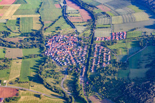 Luftbild von Ortsteil Hochhausen in Tauberbischofsheim im Bundesland Baden-Württemberg, Deutschland