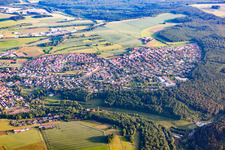 Luftbild von Ortsansicht der Straßen und Häuser der Wohngebiete in Buchen im Bundesland Baden-Württemberg, Deutschland