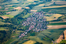 Schrägluftbild von Ortsteil Lobenfeld in Lobbach im Bundesland Baden-Württemberg, Deutschland