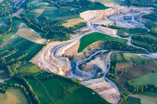 Nußloch, Kalksteinbruch im Ortsteil Maisbach im Bundesland Baden-Württemberg, Deutschland