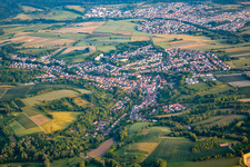 Baiertal von Osten in Wiesloch im Bundesland Baden-Württemberg, Deutschland