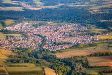 Baiertal von Süden in Wiesloch im Bundesland Baden-Württemberg, Deutschland