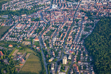 Wiesloch von Norden im Bundesland Baden-Württemberg, Deutschland