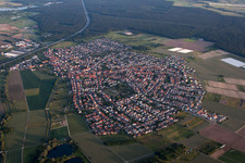 Ortsteil Sankt Leon in St. Leon-Rot im Bundesland Baden-Württemberg, Deutschland aus der Luft betrachtet