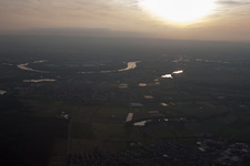 Luftbild von Altlußheim im Bundesland Baden-Württemberg, Deutschland