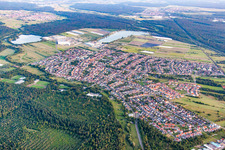Wiesental von Norden in Waghäusel im Bundesland Baden-Württemberg, Deutschland