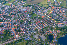 Luftbild von An d. Salbach in Philippsburg im Bundesland Baden-Württemberg, Deutschland