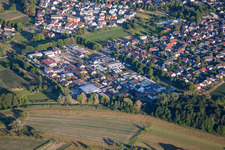 Luftbild von Gewerbegebiet Benzstr im Ortsteil Würmersheim in Durmersheim im Bundesland Baden-Württemberg, Deutschland