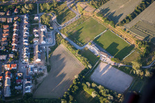 Sportplätze im Ortsteil Mörsch in Rheinstetten im Bundesland Baden-Württemberg, Deutschland