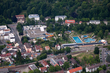 Albgaubad in Ettlingen im Bundesland Baden-Württemberg, Deutschland von oben