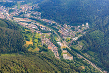 Calmbacher Straße in Bad Wildbad im Bundesland Baden-Württemberg, Deutschland