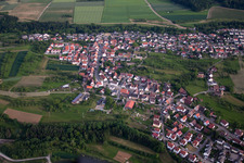 Luftbild von Ortsteil Haslach in Herrenberg im Bundesland Baden-Württemberg, Deutschland