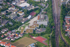 Luftaufnahme von Andreae-Gymnasium in Herrenberg im Bundesland Baden-Württemberg, Deutschland