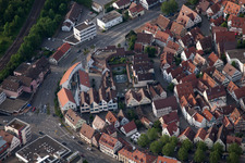 Luftaufnahme von Bronntor in Herrenberg im Bundesland Baden-Württemberg, Deutschland