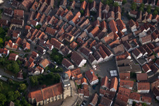 Marktplatz von Norden in Herrenberg im Bundesland Baden-Württemberg, Deutschland