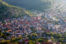 Dorfansicht in Schelklingen im Bundesland Baden-Württemberg, Deutschland