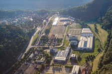 Industriegebiet Württemberger Straße mit centrotherm international AG in Blaubeuren im Bundesland Baden-Württemberg, Deutschland