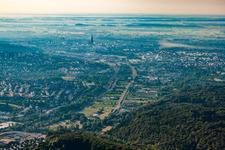 Söflingen von Westen in Ulm im Bundesland Baden-Württemberg, Deutschland