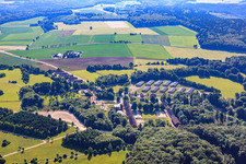 Hofsiedlung, Neue Siedlung im Ortsteil Breithülen in Heroldstatt im Bundesland Baden-Württemberg, Deutschland
