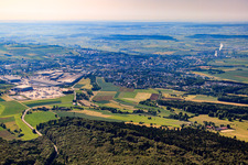 Stadansicht aus Norden in Ehingen im Bundesland Baden-Württemberg, Deutschland