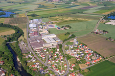 Industriegebiet Riedstraße mit Stöhr Logistik GmbH und ZEG Zentraleinkauf Holz + Kunststoff eG in Rottenacker im Bundesland Baden-Württemberg, Deutschland