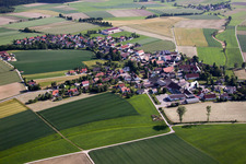 Moosbeuren von Norden in Oberstadion im Bundesland Baden-Württemberg, Deutschland